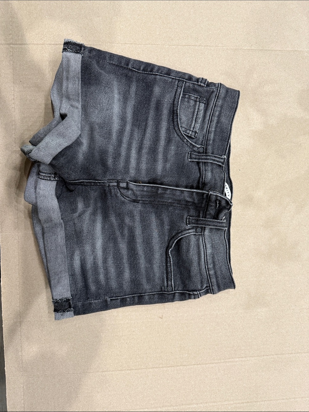 Celebrity Pink Black Denim Jean Shorts